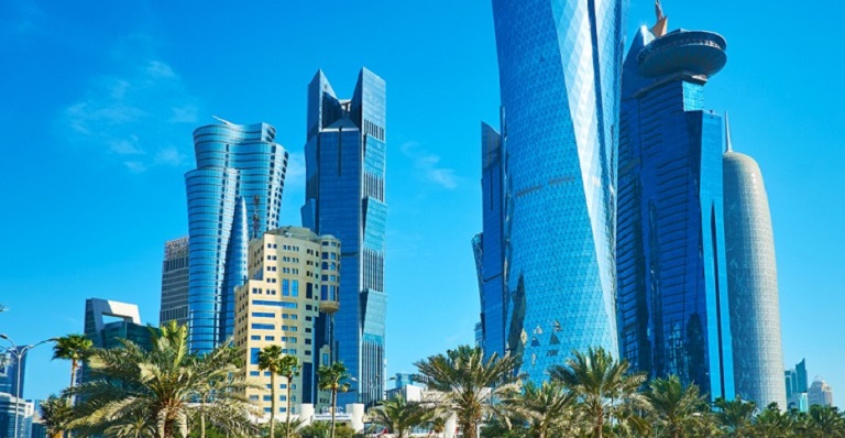 A view of Dota’s downtown, the capital city of Qatar.