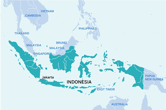 Map of Indonesia