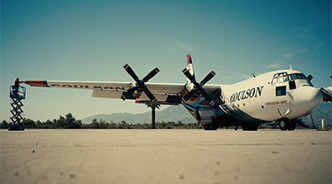 Coulson Aviation plane on a runway.