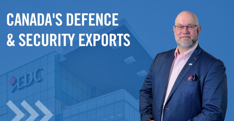 National Lead of Defence & Security, Gordon Scharf, discussing five things Canadian companies need to know about defence and security exports.