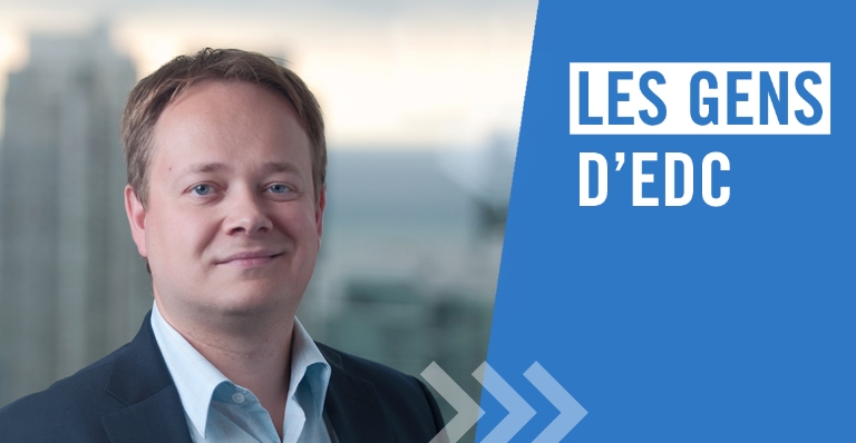 Jeff Keats, responsable national des technologies propres − écosystèmes et connaissance des marchés à EDC