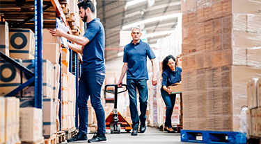 image of people working in a warehouse