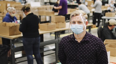 InkSmith CEO Jeremy Hedges stands on his factory floor.