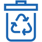 Icon of recycling bin
